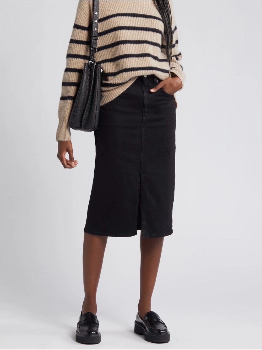 AG Adriano Goldschmied Tefi Denim Pencil Skirt